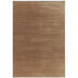 Kuza Plain Stripe Terracotta Rug