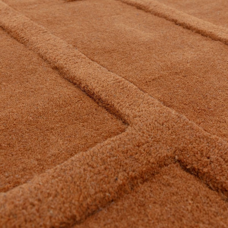Maze Rust Rug - Image 4