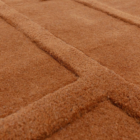 Maze Rust Rug - Image 4