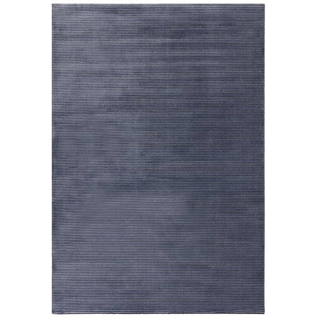 Kuza Plain Stripe Navy Rug - Image 1