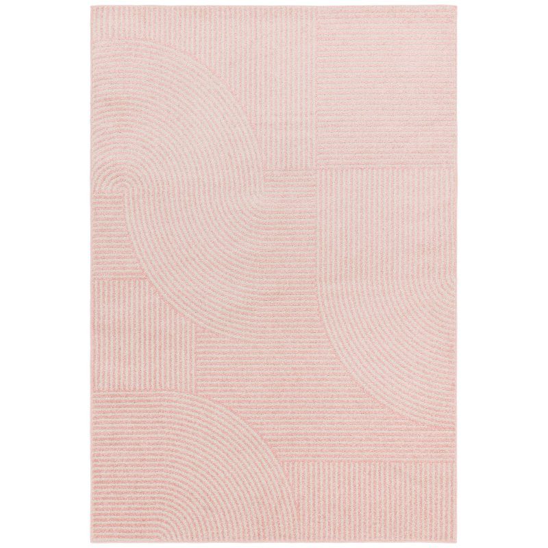 Muse Pink Geometric Rug MU17 120x170cm