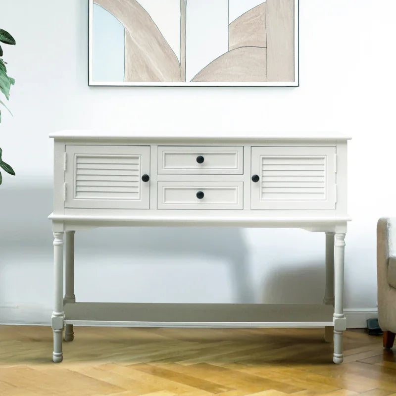 Elise 2 Door 2 Drawer Sideboard Pearl White - KD