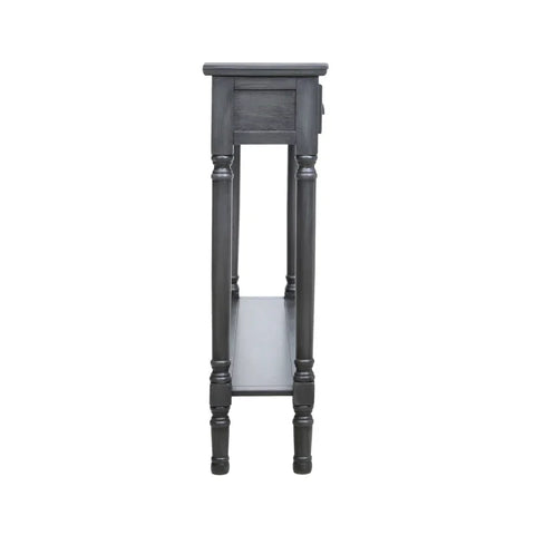 Delta Medium 3 Drawer Console Table Grey with Ball Design Hadle