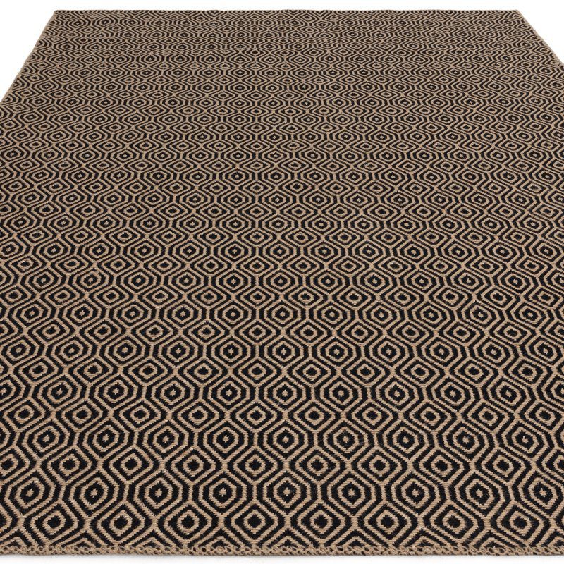 Global Black Mosaic Rug 160x230cm