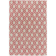 Nexus Fine Lines Silver/Red Rug - Image 1