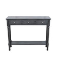 Delta Medium 3 Drawer Console Table Dark Grey - Ball Handle