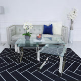 Set of 3 Harry Glass Coffee Tables