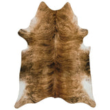 Texas Faux Cowhide Brown Rug - Image 1