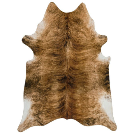 Texas Faux Cowhide Brown Rug - Image 1