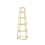 Logan Gold & Clear Glass 5-Tier Ladder Display Unit - KD