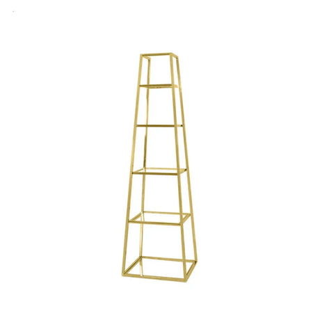 Logan Gold & Clear Glass 5-Tier Ladder Display Unit - KD