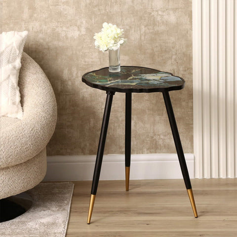 62.5cm Teal Green End Table