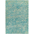Elona Mosaic Cowhide Aqua Rug - Image 1