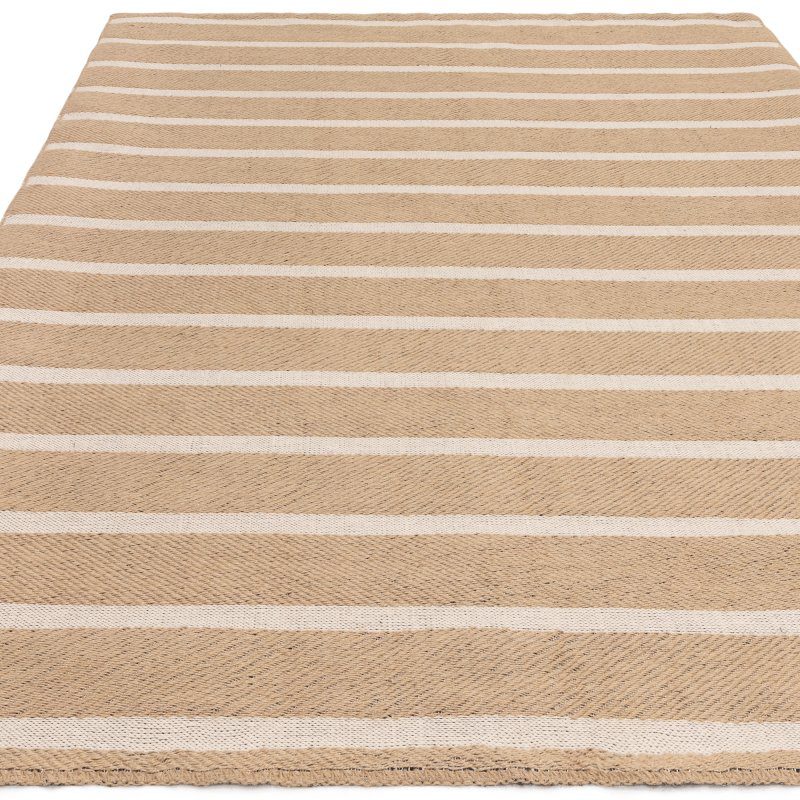 Global Cream Stripe Rug