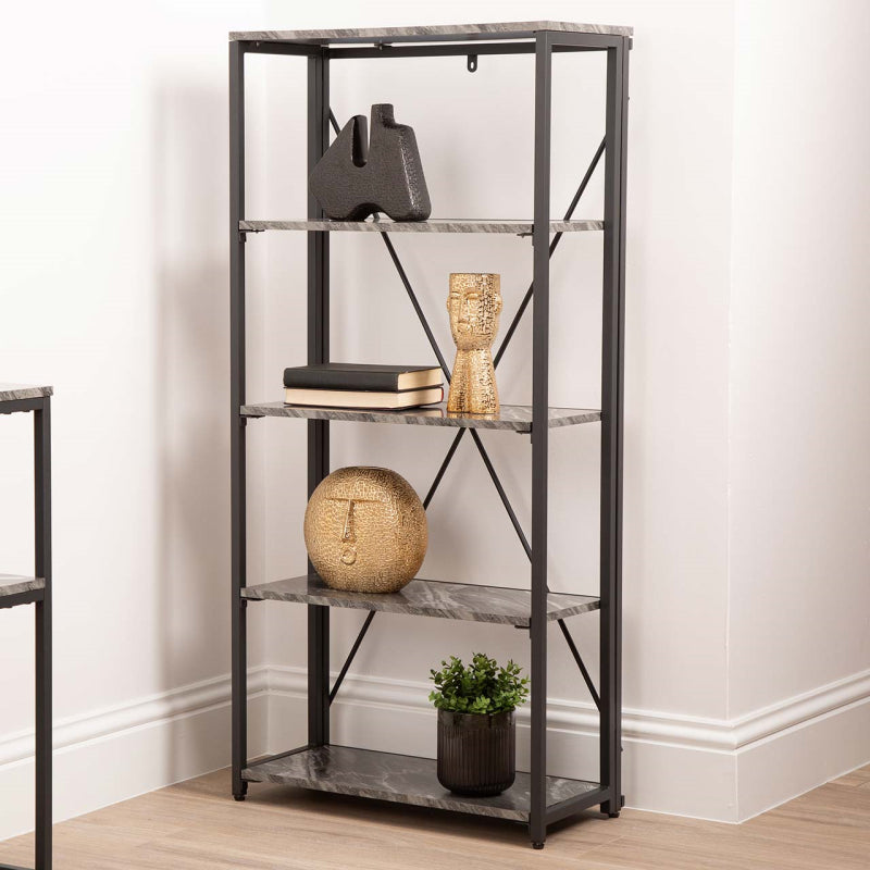 Alora 138cm 5-Tier Black Display Unit