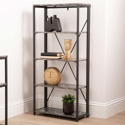 Alora 138cm 5-Tier Black Display Unit