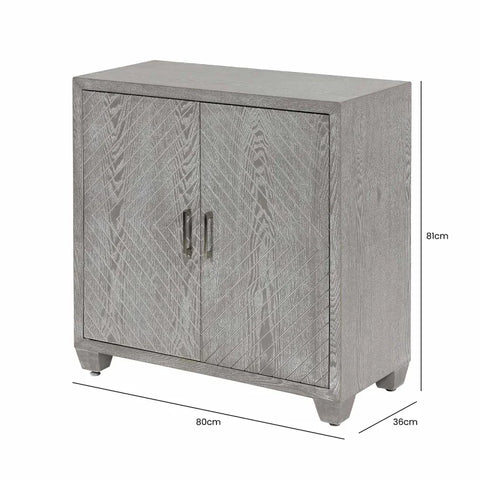 Venus 2-Door Cabinet Grey Elm