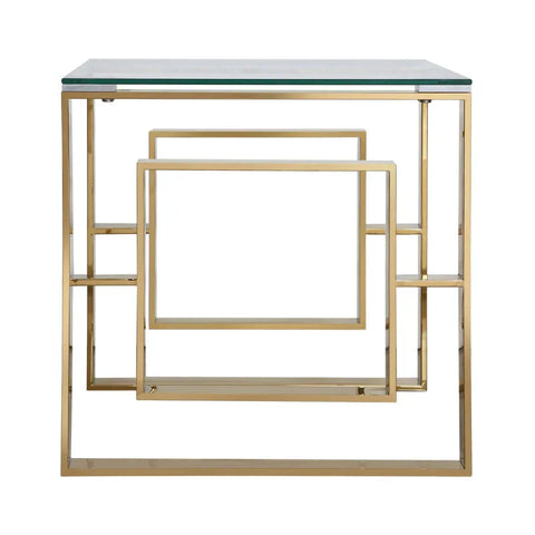 Apex Gold Metal End Table
