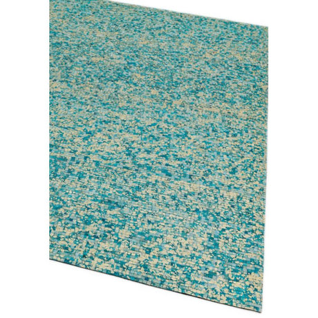 Elona Mosaic Cowhide Aqua Rug - Image 2