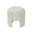 43cm Taupe Chenille Round Stool