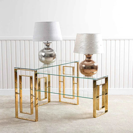 Apex Gold Metal Console Table