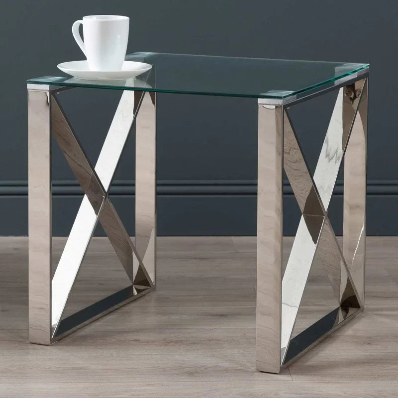 Zenith Stainless Steel End Table