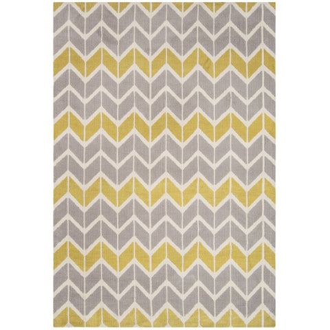 Arlo AR06 Chevron Lemon / Grey Rug - Image 1