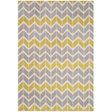 Arlo AR06 Chevron Lemon / Grey Rug - Image 1
