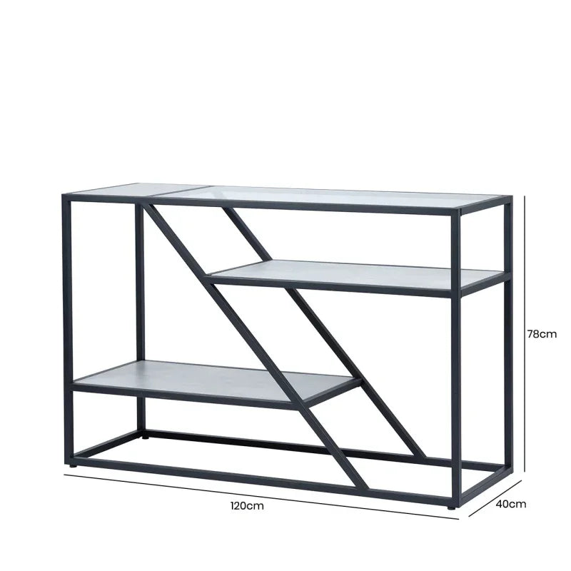 Ibarra Black and Grey Console Table - KD