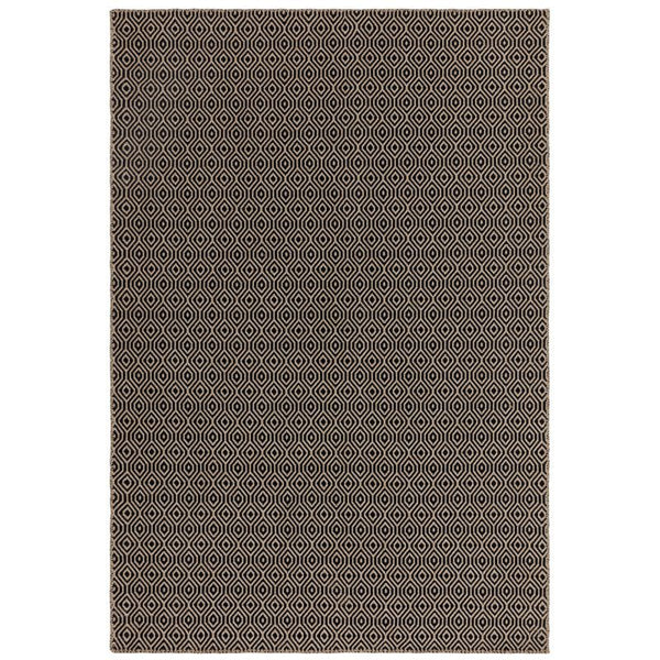 Global Black Mosaic Rug 160x230cm