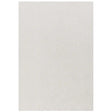 Rectangular cream area rug with soft textured surface