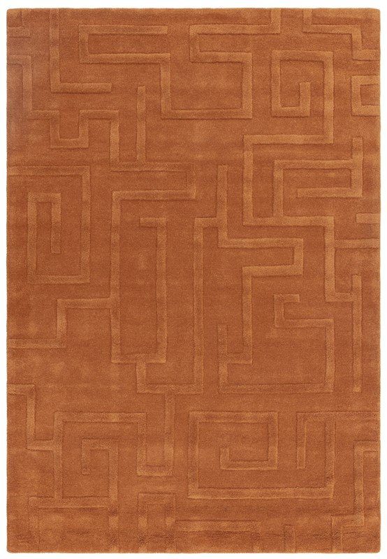 Maze Rust Rug