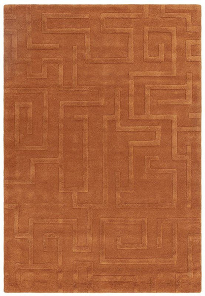 Maze Rust Rug