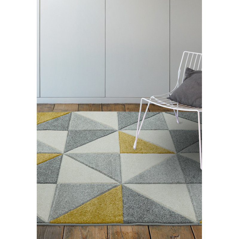 Sketch Sk06 Cubic Ochre Rug