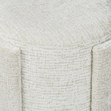 43cm Taupe Chenille Round Stool