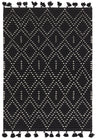 Nepal Black/Cream Diamond Rug Rug - Image 1