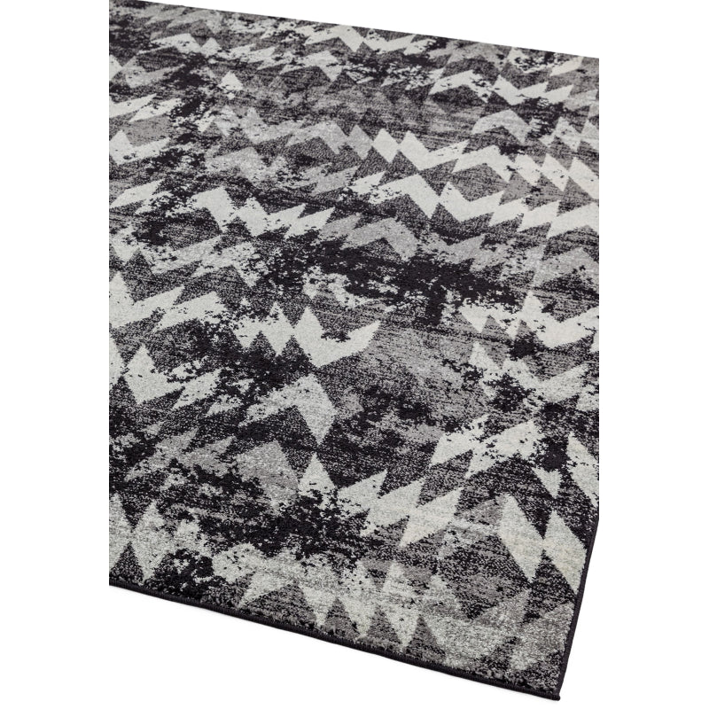 Nova Chevron Black Rug NV28 Rug - Image 2