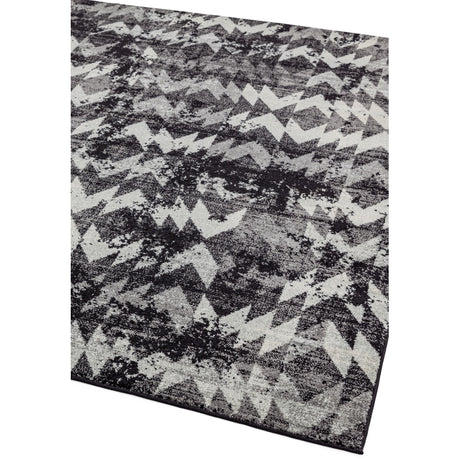 Nova Chevron Black Rug NV28 Rug - Image 2