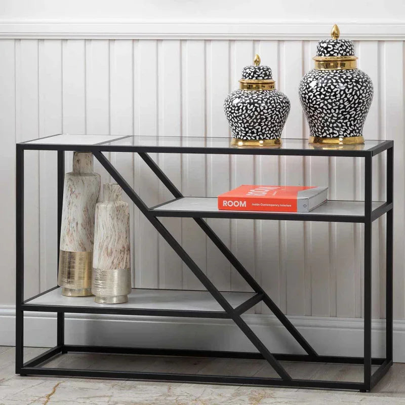 Ibarra Black and Grey Console Table - KD