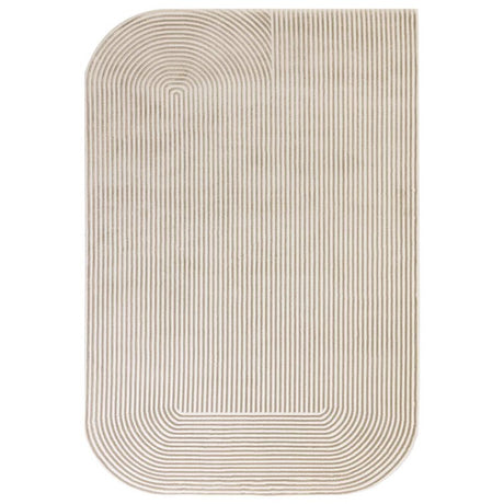 Kuza Shape Gold / Cream Rug - Image 1