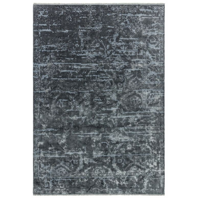 Zehraya ZE07 Charcoal Abstract Rug - Image 1