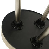 Set of 2 Champagne Nesting Table with Leaves Design