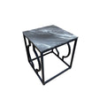 Alora Black Metal End Table - KD