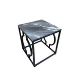 Alora Black Metal End Table - KD