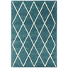 Albany Diamond Teal Rug - Image 1