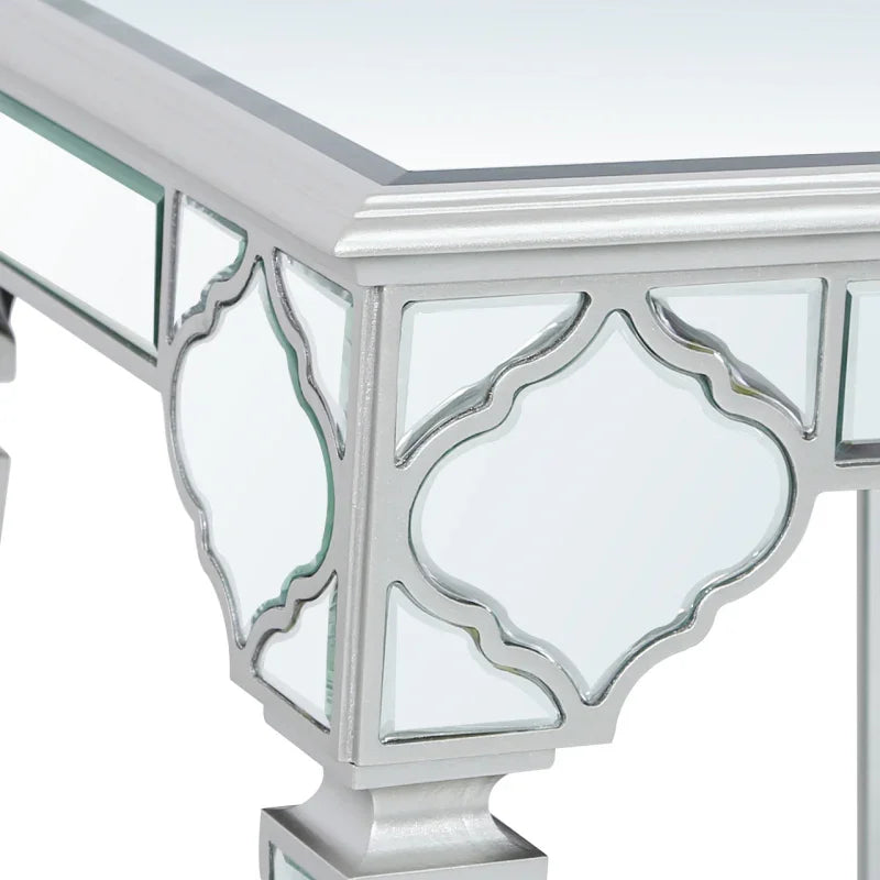 Marrakech Mirror End Table Silver