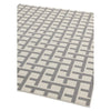 Antibes An03 White/Grey Grid Rug