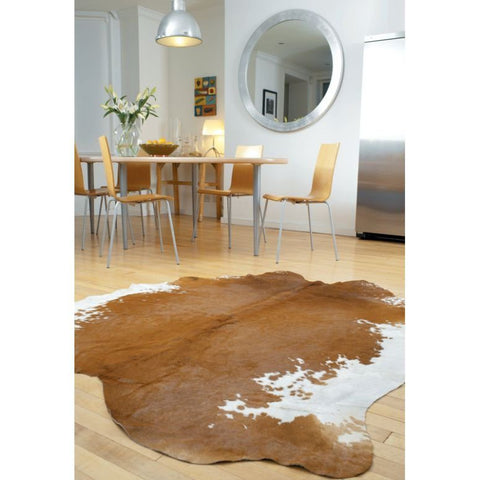 Rodeo 02 Brown & White Rug 100x100cm