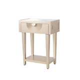 Elon 1-Drawer Telephone Table Gold with Clear Mirror Top