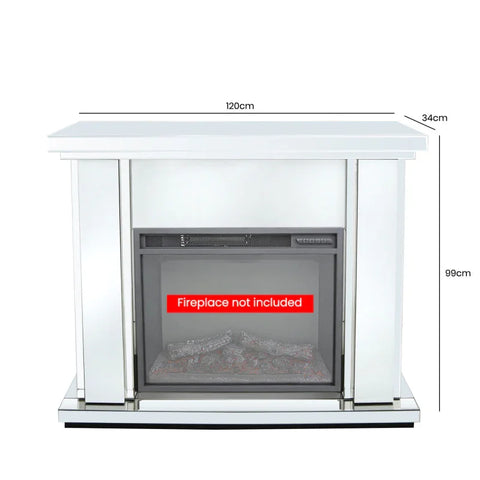 White Manhattan Large Fire Surround (Fireplace not Included)